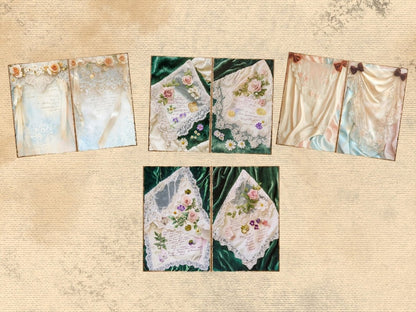 Lace Patterns & Textures Journal Pages (P1) Antique Lace Pages - Wonders Artist