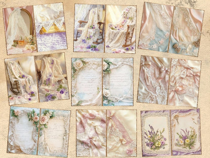 Lace Patterns & Textures Journal Pages (P1) Antique Lace Pages - Wonders Artist