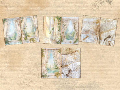 Lace Patterns & Textures Journal Pages (P2) Antique Lace Pages - Wonders Artist