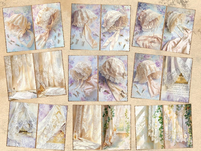 Lace Patterns & Textures Journal Pages (P2) Antique Lace Pages - Wonders Artist