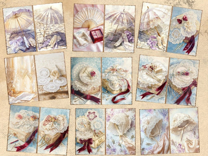 Lace Patterns & Textures Journal Pages (P2) Antique Lace Pages - Wonders Artist