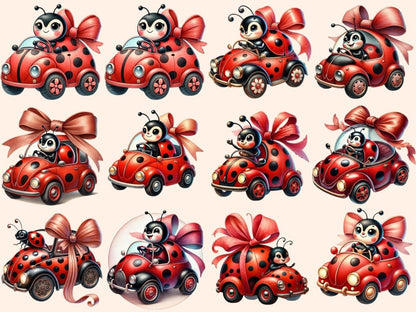 Ladybug Cars Clipart bug car png - Wonders Artist