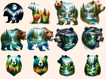 Landscape Bear Clipart bear clipart - Wonders Artist