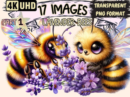 Lavender Bees Clipart bee clipart - Wonders Artist