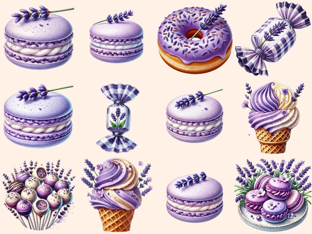 Lavender Sweets Clipart botanical sweets - Wonders Artist