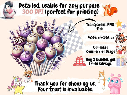 Lavender Sweets Clipart botanical sweets - Wonders Artist