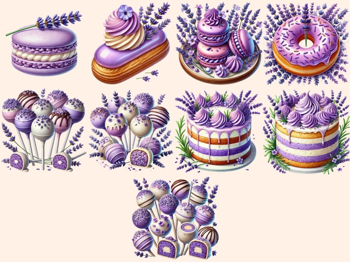 Lavender Sweets Clipart botanical sweets - Wonders Artist