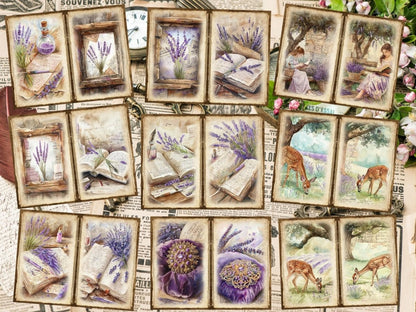 Lavender Whispers Journal Pages (P2) Botanical Collage - Wonders Artist
