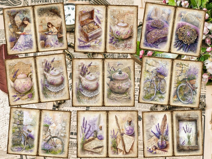 Lavender Whispers Journal Pages (P2) Botanical Collage - Wonders Artist
