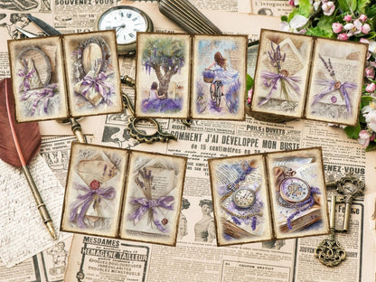 Lavender Whispers Journal Pages (P3) Botanical Collage - Wonders Artist