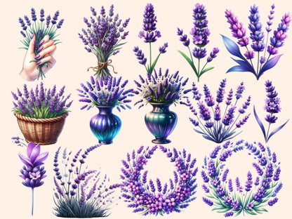 Lavenders Clipart avender flower clip - Wonders Artist