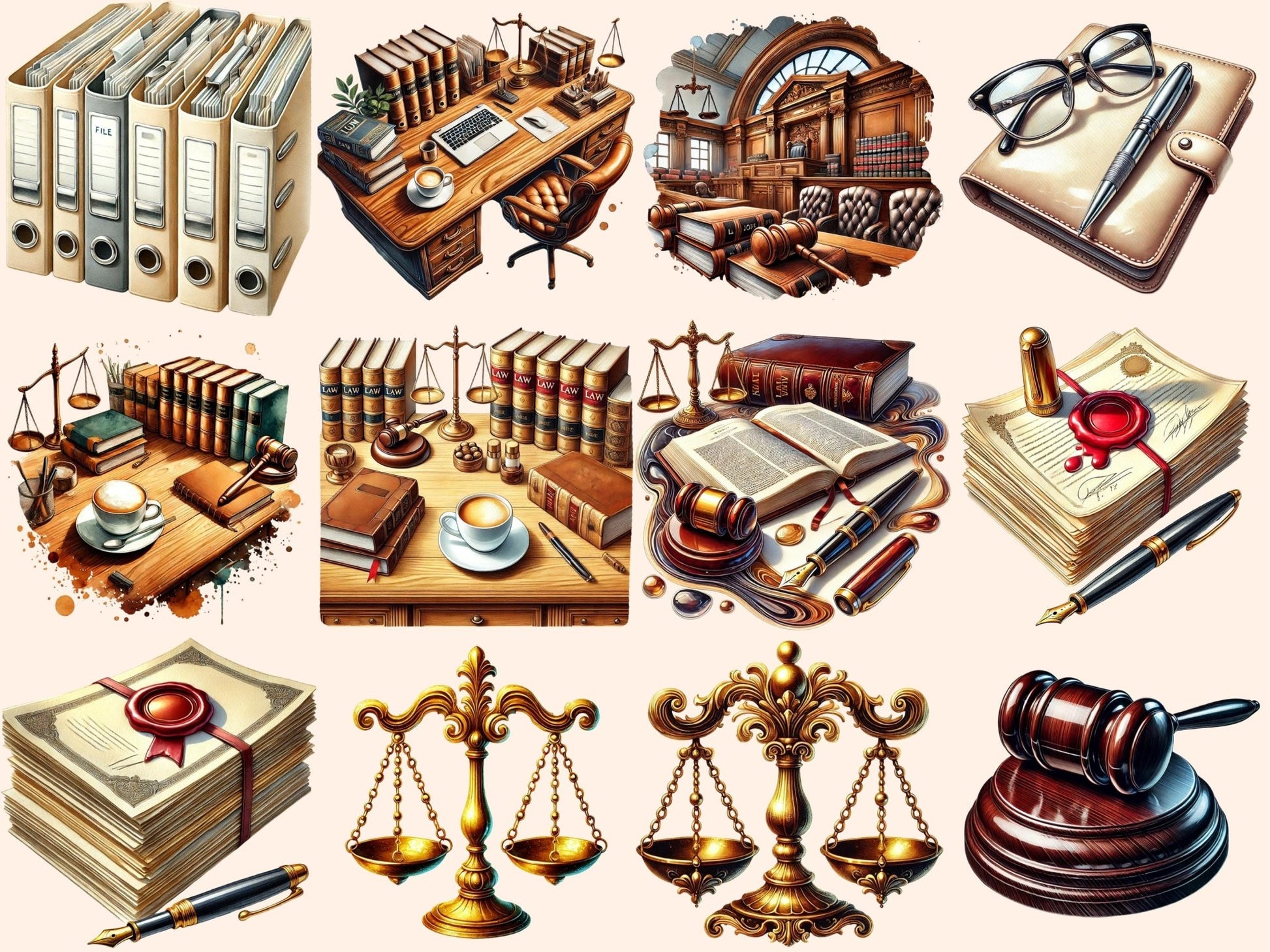 Law (P2) Clipart - High - Quality Instant Digital Download for Creative Projects