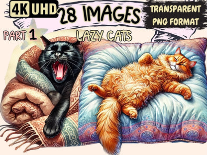 Lazy Cats Clipart Cat Clipart - Wonders Artist
