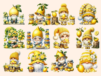 Lemon Gnomes Clipart cartoon gnomes - Wonders Artist
