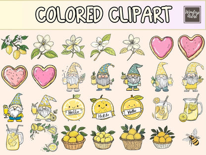 Lemon Love Cardmaking Clipart cardmaking clipart - Wonders Artist
