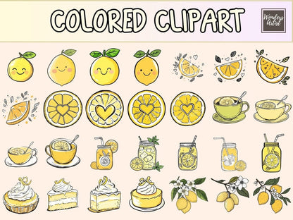 Lemon Love Cardmaking Clipart cardmaking clipart - Wonders Artist