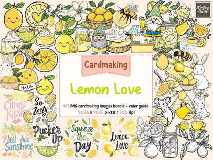 Lemon Love Cardmaking Clipart cardmaking clipart - Wonders Artist