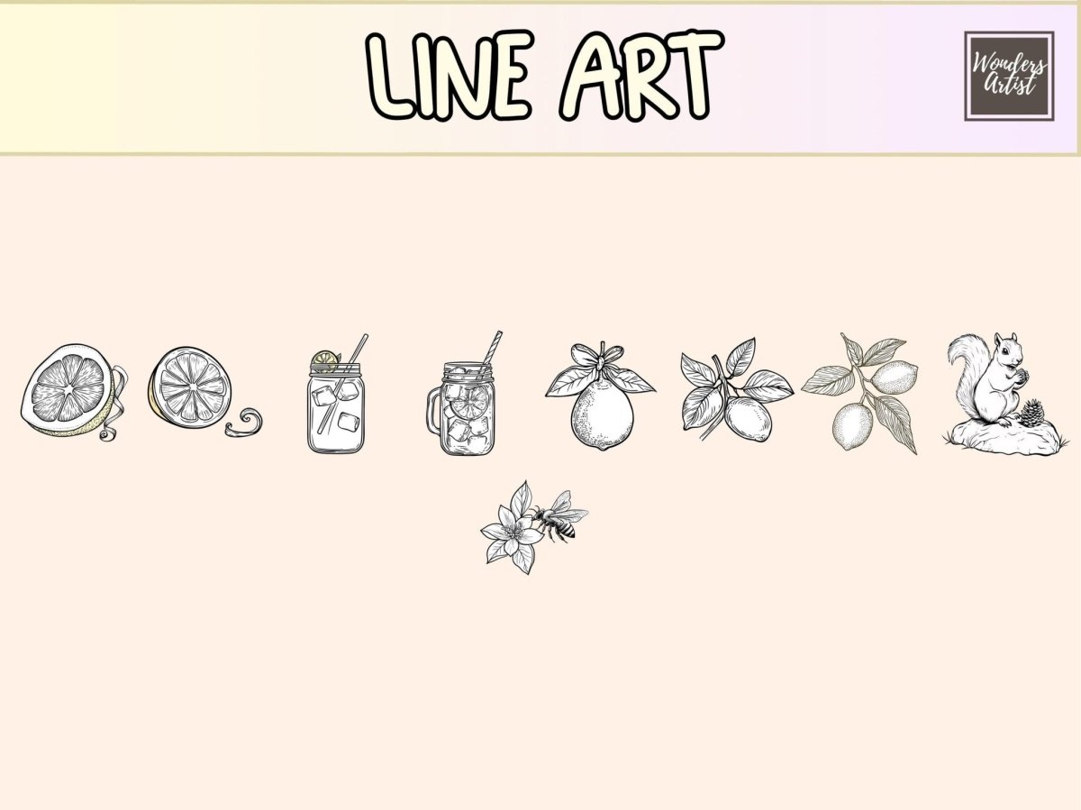 Lemon Love Cardmaking Clipart cardmaking clipart - Wonders Artist