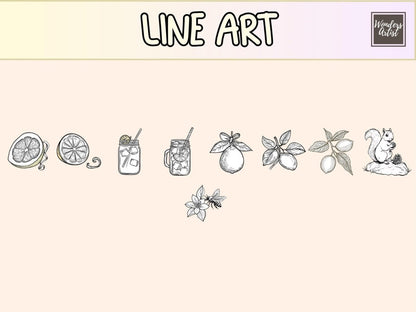 Lemon Love Cardmaking Clipart cardmaking clipart - Wonders Artist