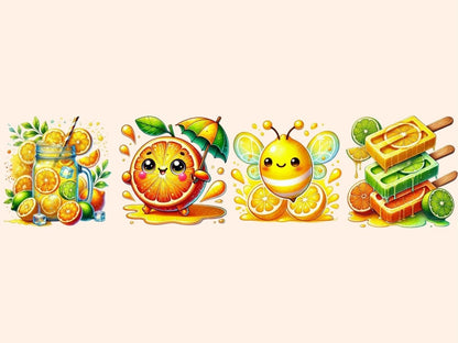 Lemonade & Citrus Clipart citrus clipart - Wonders Artist