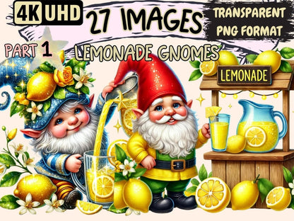 Lemonade Gnomes Clipart citrus gnomes - Wonders Artist