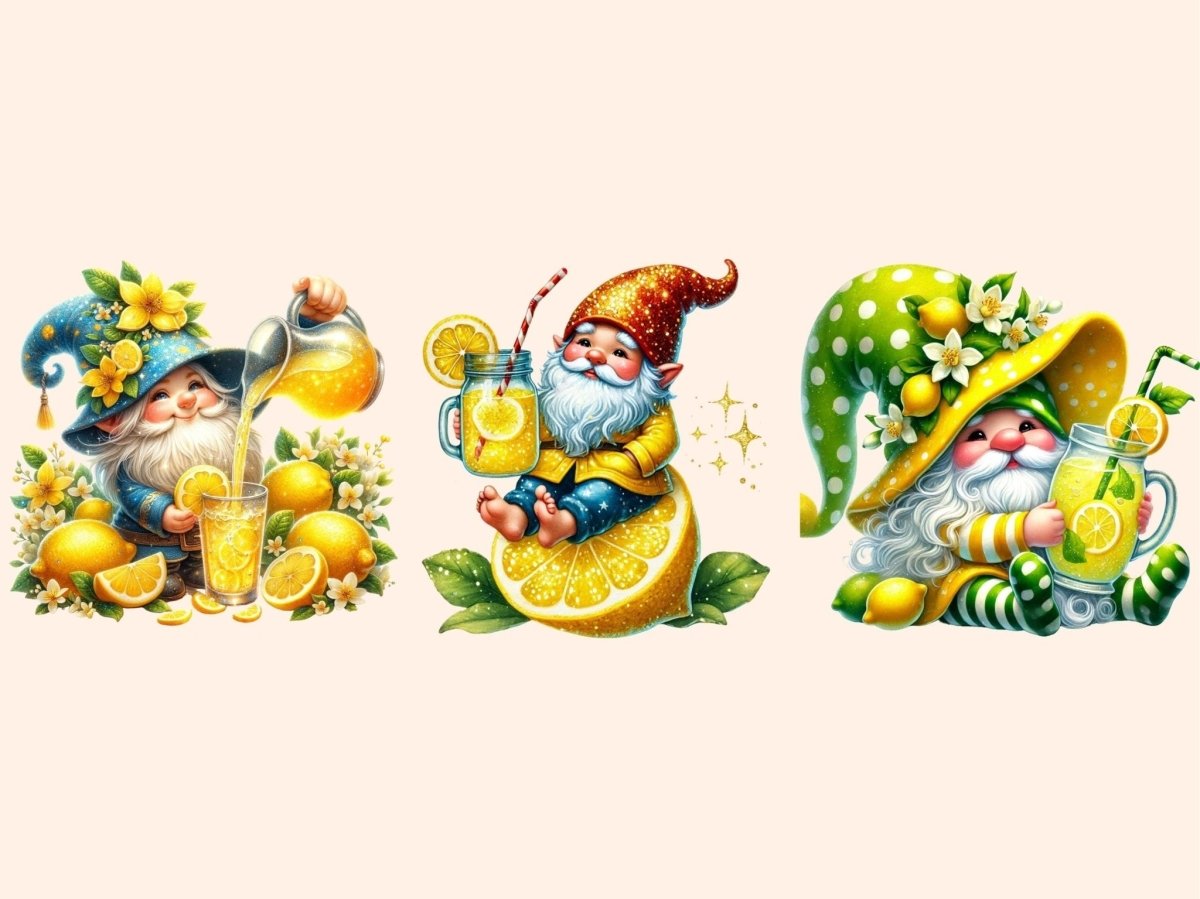 Lemonade Gnomes Clipart citrus gnomes - Wonders Artist