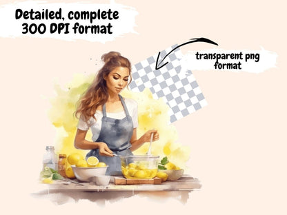 Lemons Watercolor Clipart fruit clipart - Wonders Artist