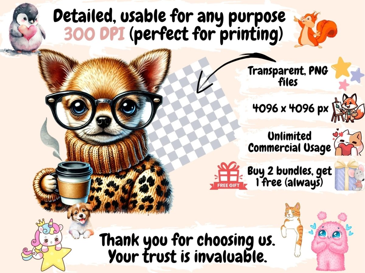 Leopard Print Dogs Clipart Animal Pattern Dogs - Wonders Artist