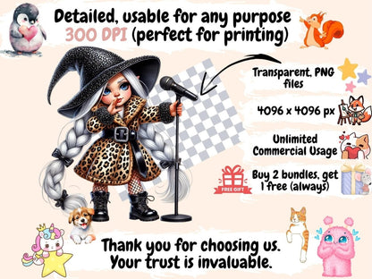 Leopard Print Gnome Girls Clipart Fashion Gnome PNG - Wonders Artist