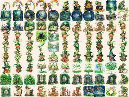 Leprechauns Watercolor Clipart green leprechaun png - Wonders Artist