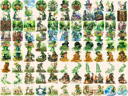 Leprechauns Watercolor Clipart green leprechaun png - Wonders Artist
