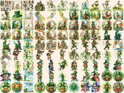 Leprechauns Watercolor Clipart green leprechaun png - Wonders Artist