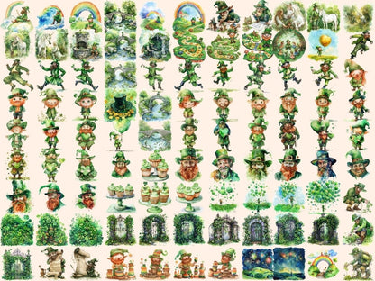 Leprechauns Watercolor Clipart green leprechaun png - Wonders Artist
