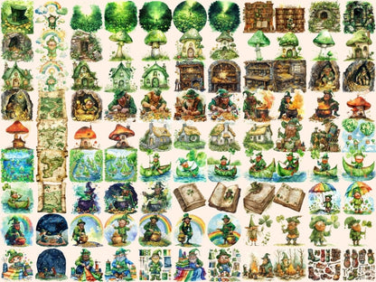 Leprechauns Watercolor Clipart green leprechaun png - Wonders Artist