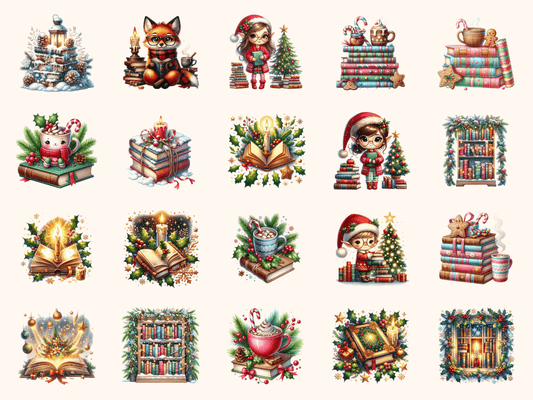 Library Christmas Clipart