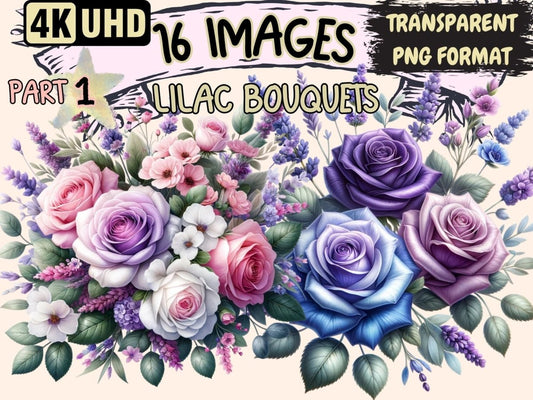 Lilac Bouquets Clipart Bouquet clip art - Wonders Artist