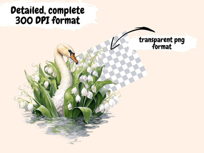 Lillies of the Valley Watercolor Clipart autopost flower clipart flower png - WondersArtist