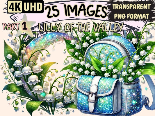 Lily of the Valley Clipart botanical clipart - Wonders Artist