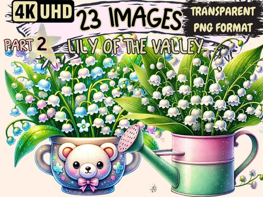 Lily of the Valley (P2) Clipart botanical clipart - Wonders Artist