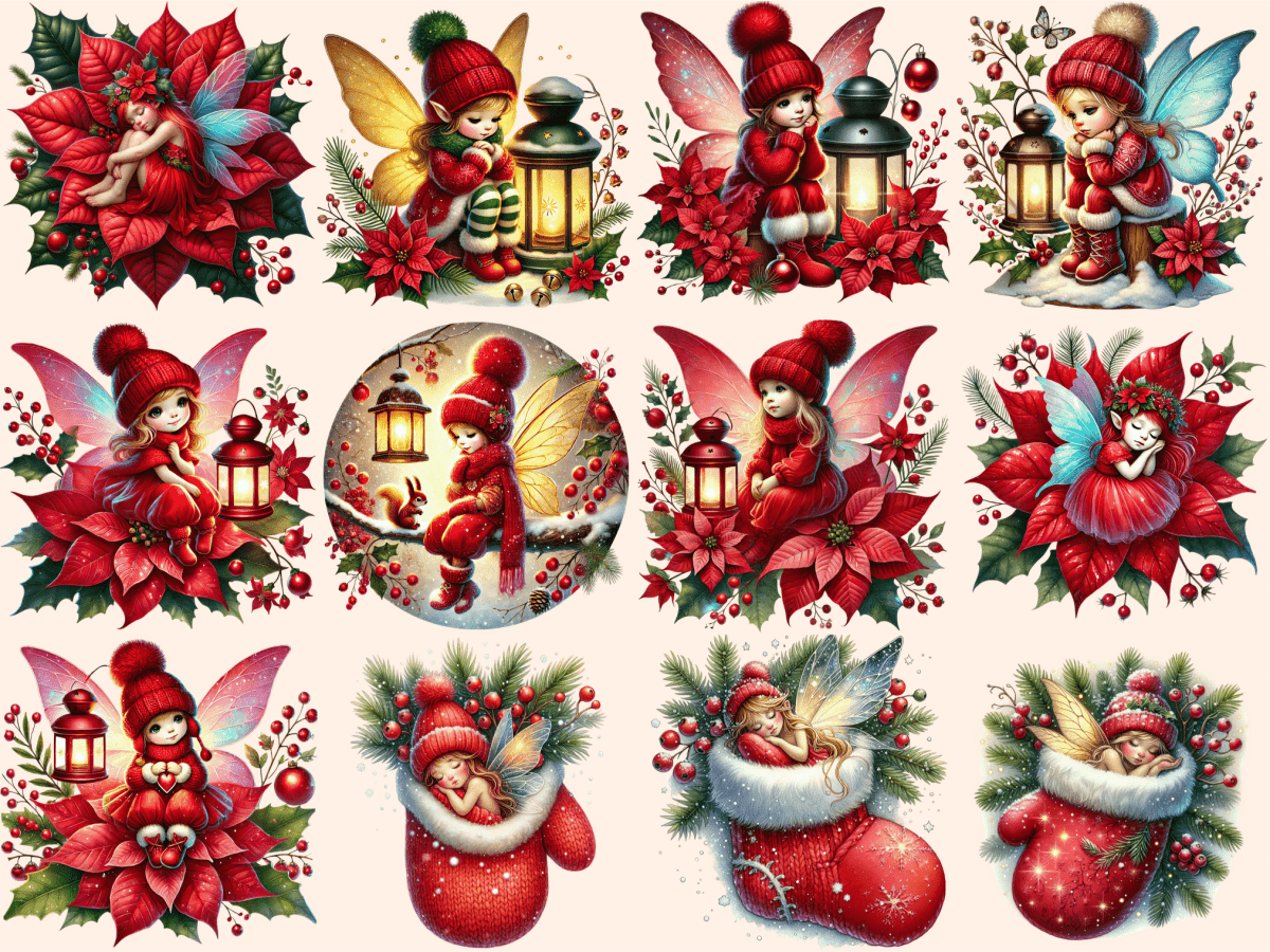 Little Christmas Fairies Clipart autopost Christmas Fairy Art Christmas Fairy Clip - WondersArtist