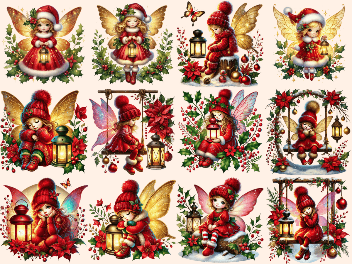 Little Christmas Fairies Clipart autopost Christmas Fairy Art Christmas Fairy Clip - WondersArtist