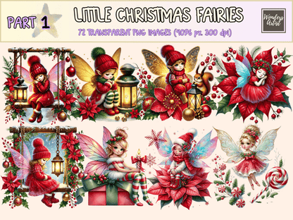 Little Christmas Fairies Clipart autopost Christmas Fairy Art Christmas Fairy Clip - WondersArtist