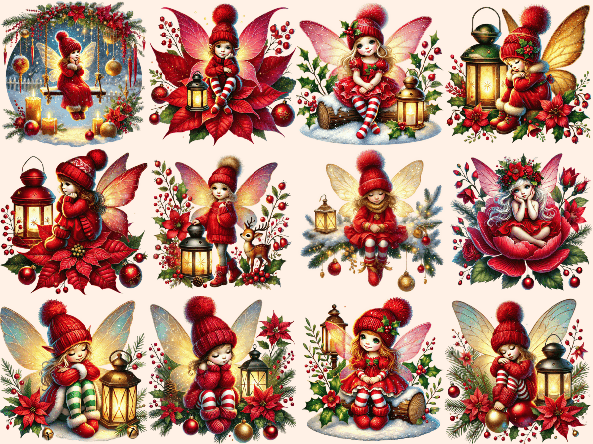 Little Christmas Fairies Clipart autopost Christmas Fairy Art Christmas Fairy Clip - WondersArtist