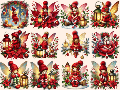 Little Christmas Fairies Clipart autopost Christmas Fairy Art Christmas Fairy Clip - WondersArtist