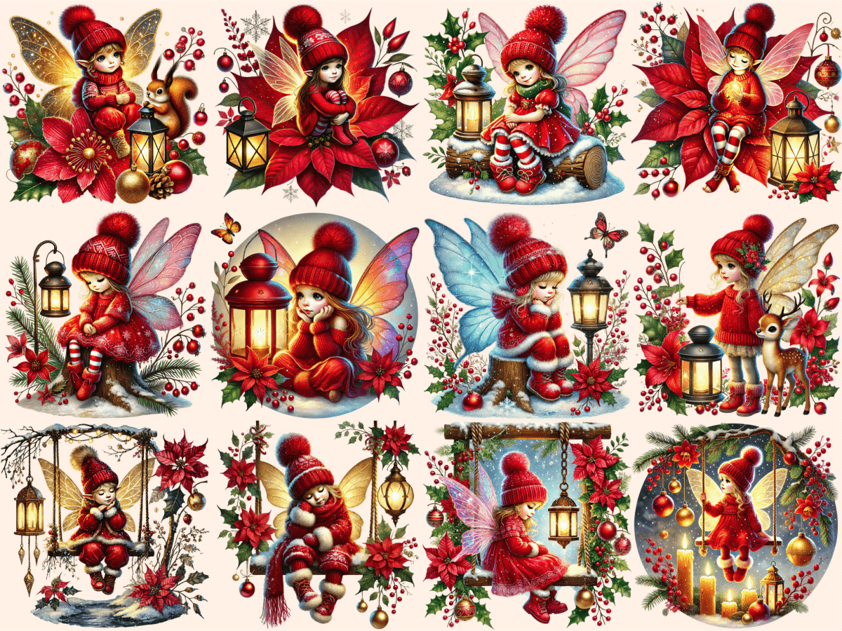 Little Christmas Fairies Clipart autopost Christmas Fairy Art Christmas Fairy Clip - WondersArtist