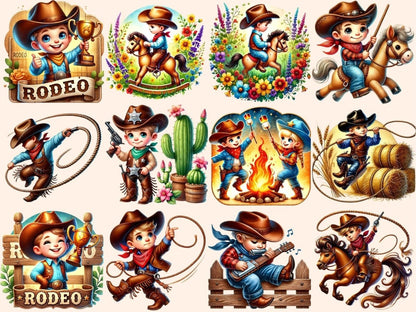 Little Cowboy Clipart Country Boy PNG - Wonders Artist