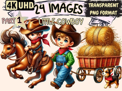 Little Cowboy Clipart Country Boy PNG - Wonders Artist