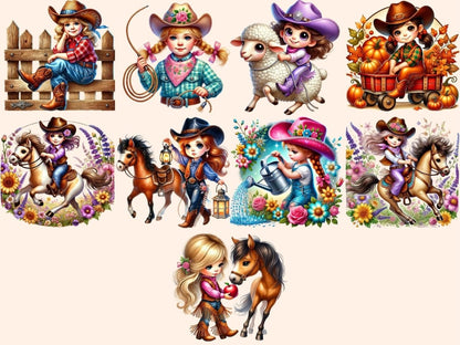 Little Cowgirl Clipart Country Girl PNG - Wonders Artist