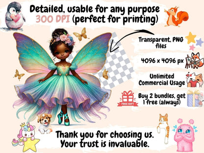 Little Fairies Clipart African fairies - Wonders Artist