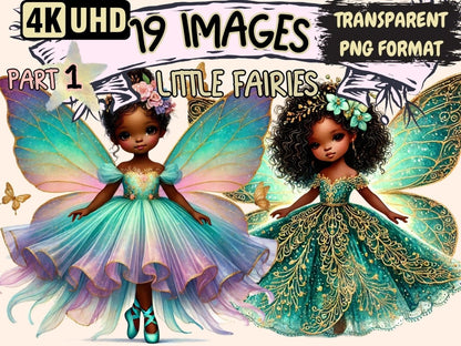 Little Fairies Clipart African fairies - Wonders Artist
